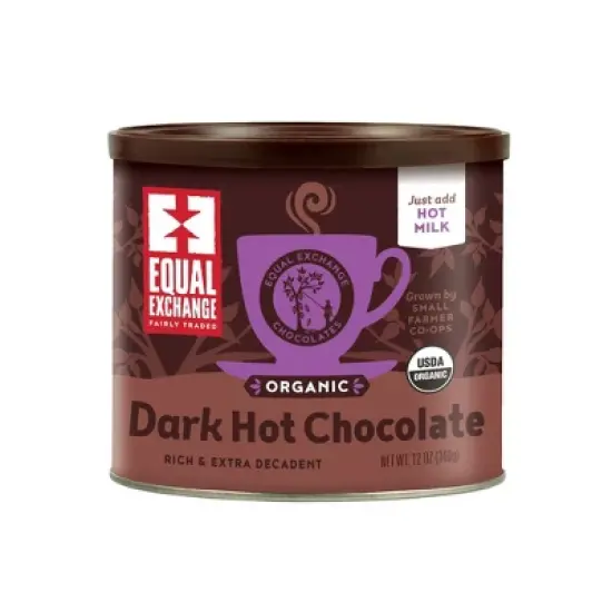 Equal Exchange Organic Dark Hot Chocolate - 12oz image {4}