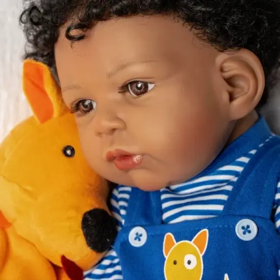 Paradise Galleries Realistic Toddler Boy Doll - Puppy Pal, 7-Piece Reborn Doll Gift Set with Magnetic Pacifier image {4}