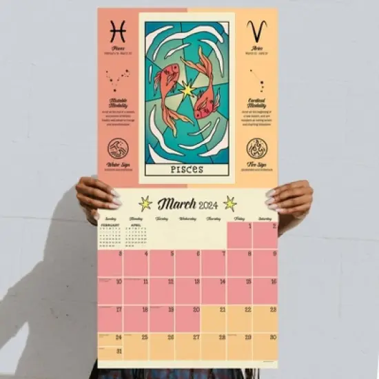 TF Publishing 2024 Wall Calendar 12"x12" Year of Astrology image {3}