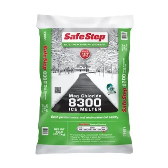 Compass Minerals Safe Step Eco Platinum Magnesium Chloride Granule Ice Melt, 50 lb image {3}