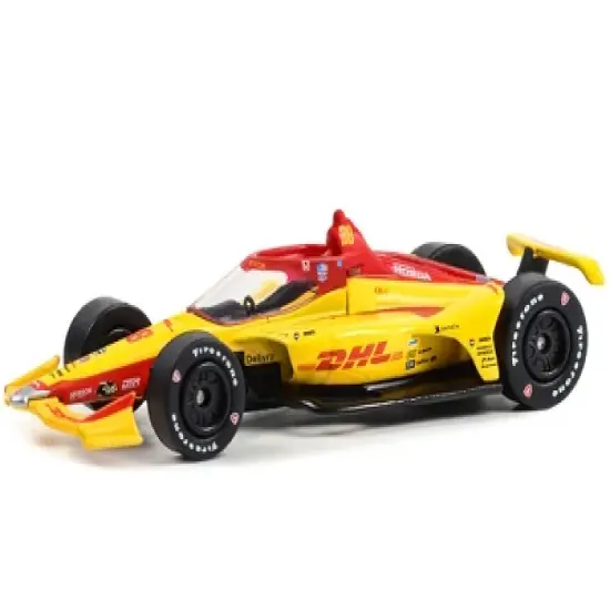 Dallara IndyCar #28 Romain Grosjean "DHL" Andretti Autosport "NTT IndyCar Series" (2023) 1/64 Diecast Model Car by Greenlight image {1}