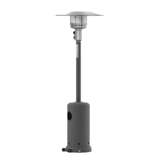 Merrick Lane Stainless Steel 7.5' Tall 40,000 BTU Outdoor Propane Patio Heater with Wheels image {15}
