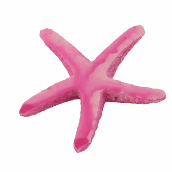 Unique Bargains Aquarium Fish Tank Polyresin Emulational Starfish Sea Star Shape Ornament Pink image {2}