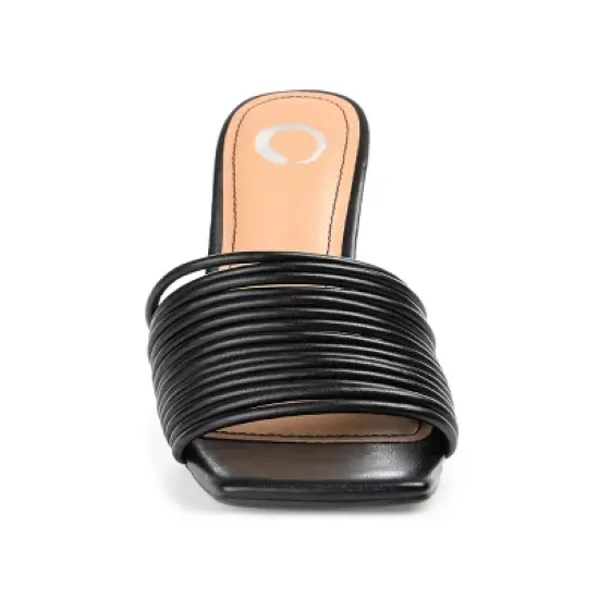 Journee Collection Womens Calliope Tru Comfort Foam Open Toe High Stiletto Pumps image {5}