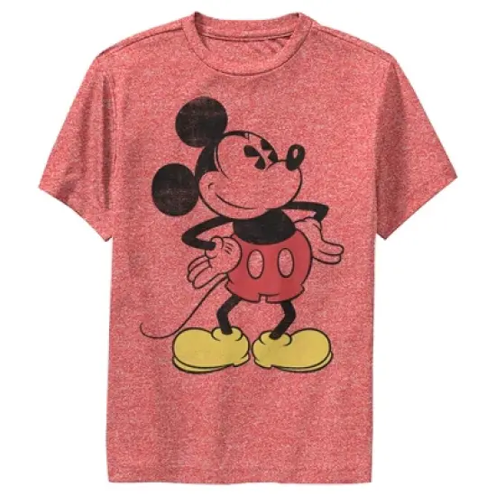 Boy's Disney Classic Mickey Distressed Performance Tee image {5}