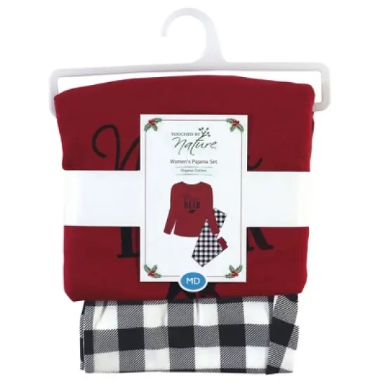 Touched by Nature Womens Unisex Holiday Pajamas, Bear image {1}