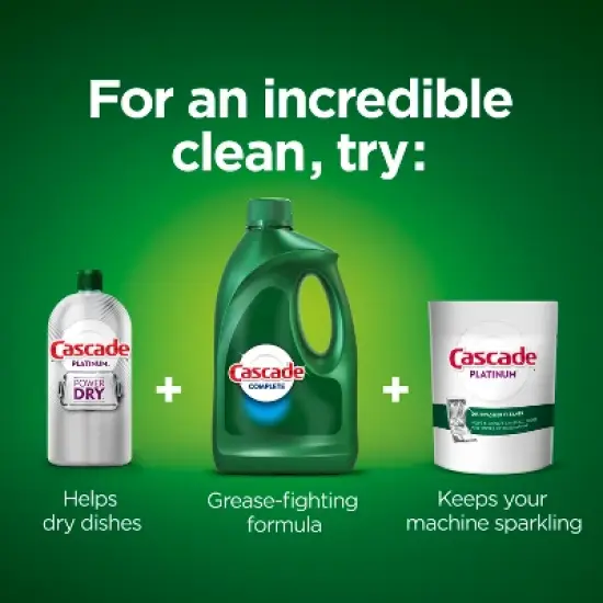 Cascade Complete Dishwashing Liquid Gel Fresh Detergent - 120 fl oz image {2}