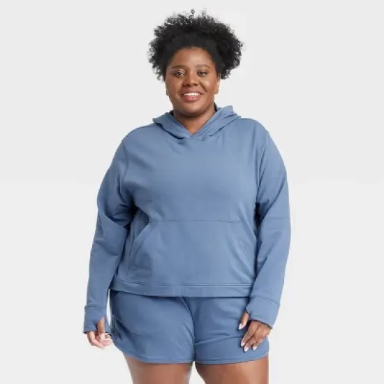 Women's Plus Size Ultra Value French Terry Hooded Sweatshirt - All in Motion&trade; image {3}