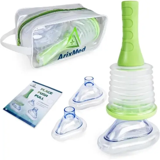 Arixmed Portable Choking Rescue Device for Kids and Adults - First-Aid Emergency Suction Safety Essential Kit image {2}