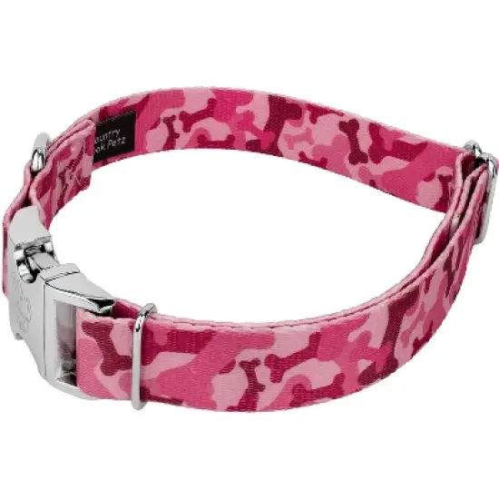 Country Brook Petz Premium Pink Bone Camo Dog Collar image {2}