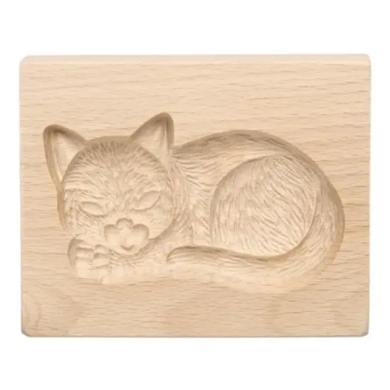 Unique Bargains Wooden 3D Carved Smooth Vintage Baking Cookie Biscuit Mould image {7}