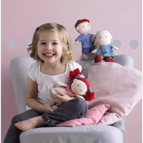 HABA Soft Doll Mirli 8" - First Baby Doll with Red Pigtails image {7}