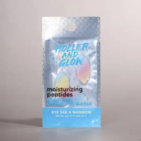 Holler and Glow Bright Eyed Rainbow Under Eye Masks - 0.17oz image {3}