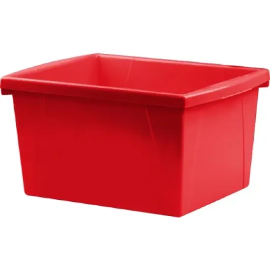 Storex 4 Gallon Storage Bin, Red image {9}