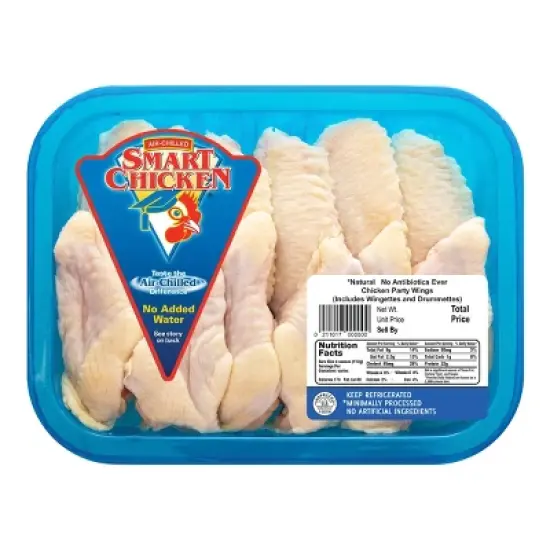 Smart Chicken Chicken Wings - 0.9-1.75lbs - price per lb image {9}
