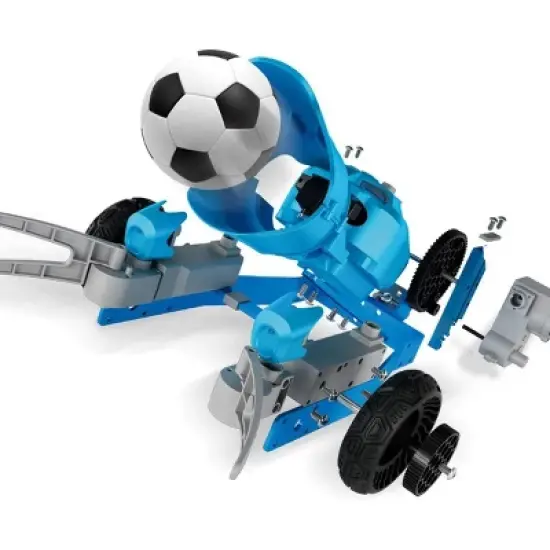Top Race Robot Catapult with Remote Control - Metal for Disassembling Robot Ball Launcher / Shooter Arm - Electric Construction Kit image {1}