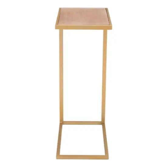 Iris Side Table Brown/Gold - ZM Home image {2}