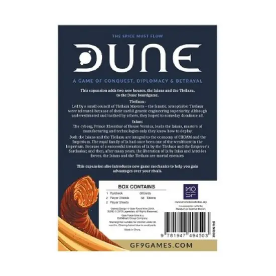Dune - Ixians and Tleilaxu House Expansion Board Game image {1}