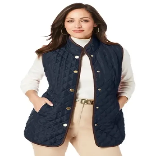 Jessica London Women&rsquo;s Plus Size Quilted Vest image {1}