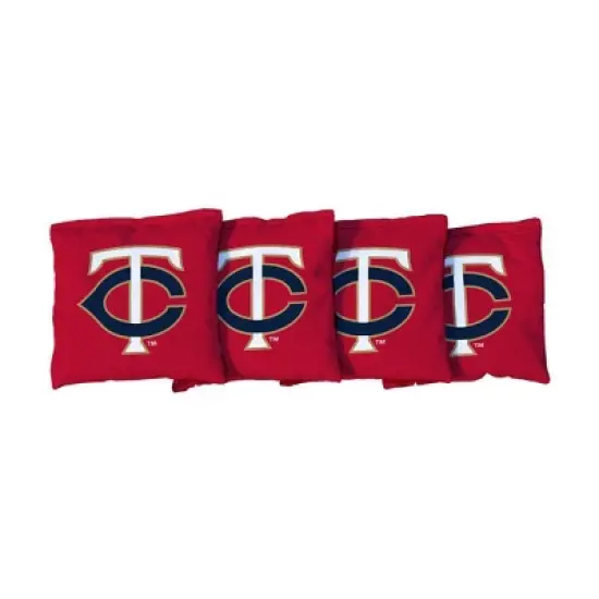 MLB Minnesota Twins Corn-Filled Cornhole Bags Red - 4pk image {1}
