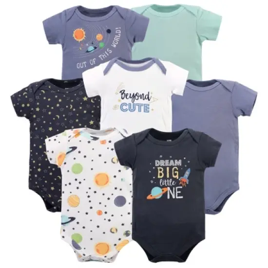 Hudson Baby Infant Boy Cotton Bodysuits, Solar System image {2}