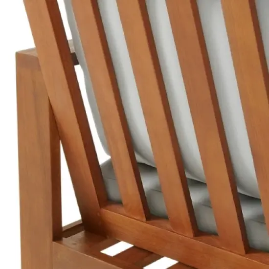 Grafton 3pc Eucalyptus Wood Outdoor Set - Natural - Alaterre Furniture image {8}