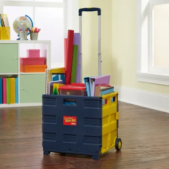 Educational Insights Teacher Tote-All Rolling Crate for Teachers image {1}