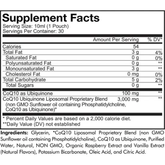 Codeage Nanofood Wonder Heart Liquid CoQ10, Liposomal Ubiquinone Supplement - 30ct image {2}