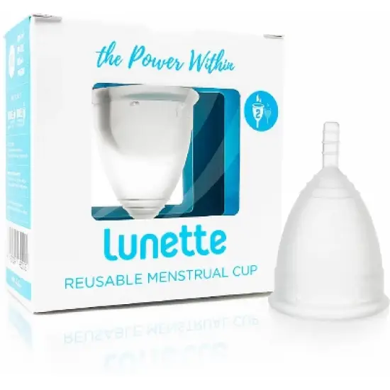 Lunette Reusable Fragrance Free Menstrual Cup - Clear Model 2 image {1}