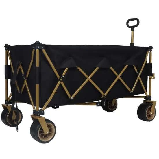 51-inch Extra long large Heavy-Duty Foldable Utility Wagon - 480lbs Capacity, Patented Ultra-Stable Frame, 1:6 Space-Saving Fold image {3}