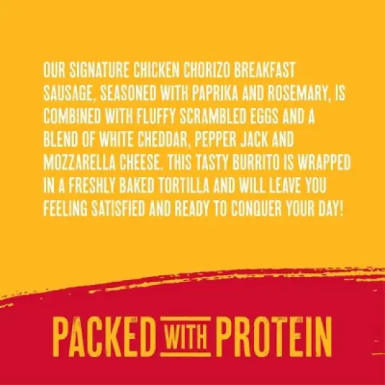 Red's Frozen Chicken Chorizo Egg Cheese Breakfast Burrito - 5oz image {5}