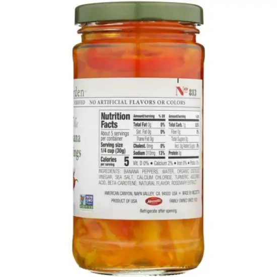 Jeff's Garden Sunshine Mix Mild Banana Pepper Rings - Case of 6/12 fz image {4}