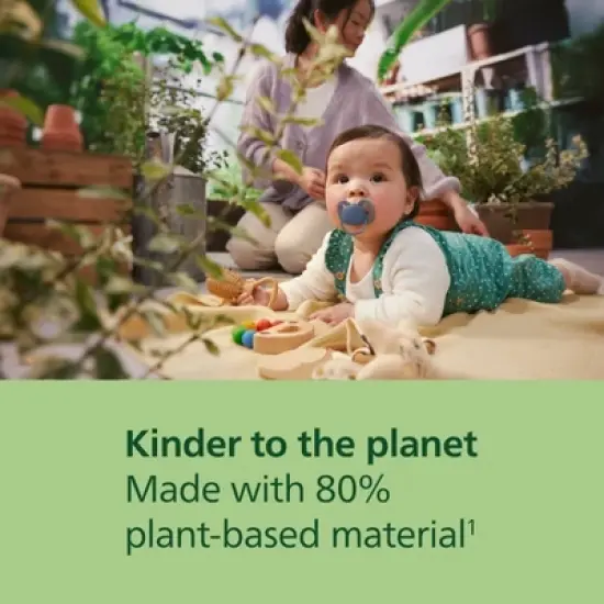 Philips Avent Ultra Soft Pacifiers 6-18m - Blue Hush/Desert Green - 4pk image {3}