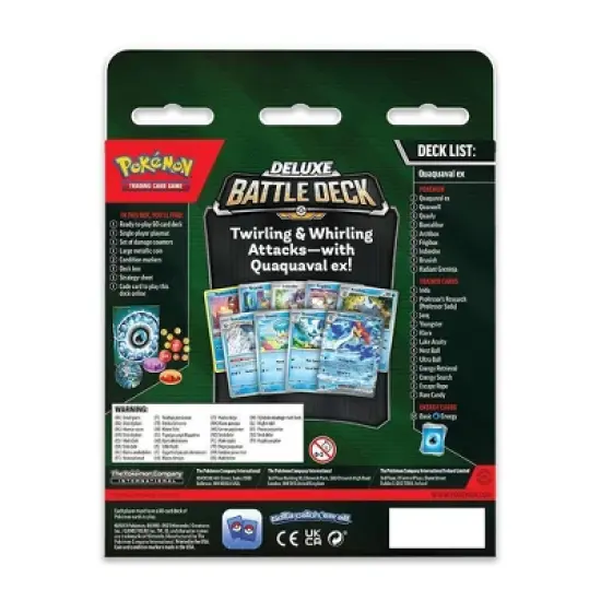 Pok&eacute;mon Trading Card Game: Quaquaval ex Deluxe Battle Deck image {2}