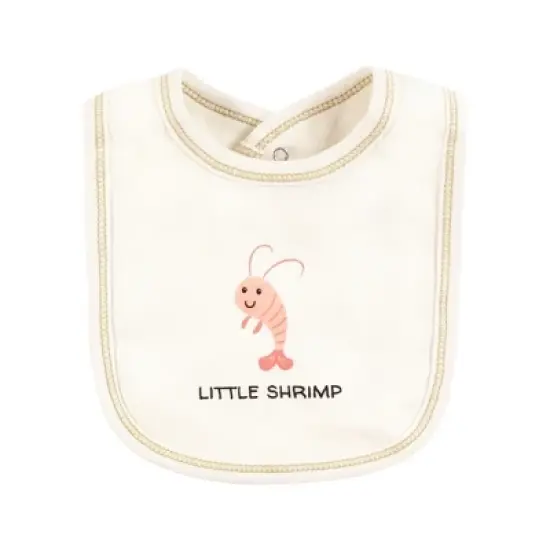 Touched by Nature Unisex Baby Organic Cotton Bibs, Fortune Cookie, One Size image {5}