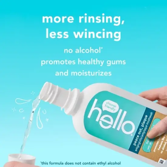 hello Peace Out Plaque Fluoride-Free and Alcohol-Free Mouthwash- 16 fl oz image {4}