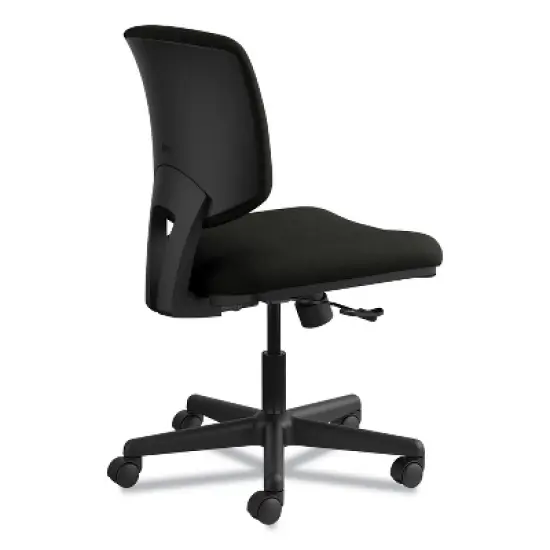 HON Volt Series Leather Task Chair, Supports Up to 250 lb, 18" to 22.25" Seat Height, Black image {7}