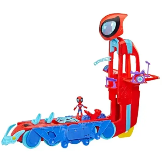 Spidey and his Amazing Friends Spider Crawl-R 2-in-1 Deluxe Headquarters Playset image {4}