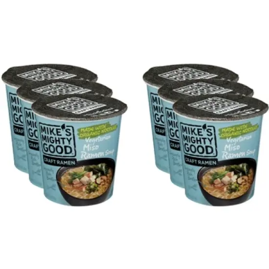 Mike's Mighty Good Vegetarian Miso Ramen Soup - Case of 6 - 1.6 oz image {2}