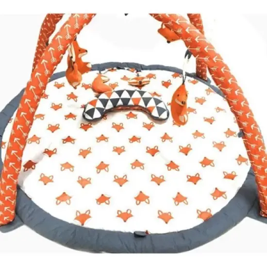 Bacati - Baby Activity Gyms & Playmats (Playful Fox Orange/Grey) image {4}