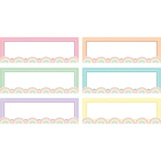 Teacher Created Resources&reg; Pastel Pop Rainbow Labels Magnetic Accents, 20 Per Pack, 3 Packs image {1}