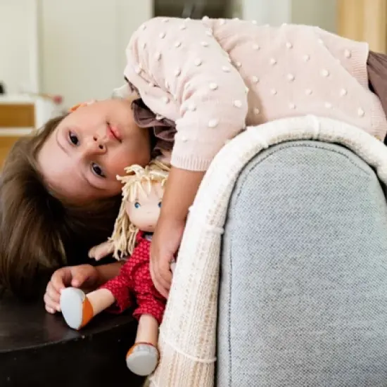 HABA Cassie 12" Machine Washable Soft Doll with Blonde Hair image {11}