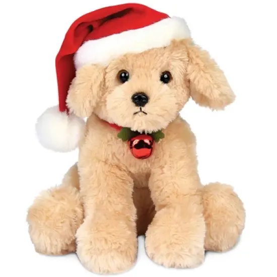 Bearington Santa's Lil' Buddy Musical Christmas Dog Stuffed Animal, 13 Inch Christmas Musical Stuffed Animal, Ideal Christmas Gift image {6}