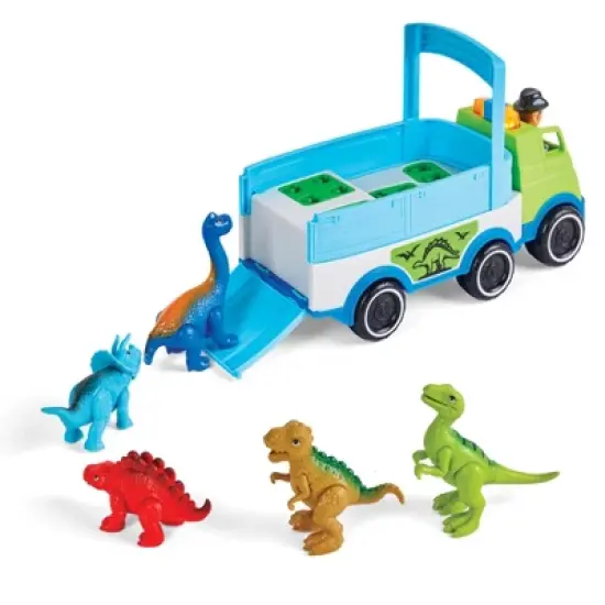 Kidoozie Dino Adventure Hauler, Dinosaur and Vehicle for Toddler or Preschooler, Ages 12M+ image {2}