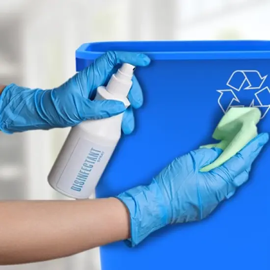 Storex 7 Gallon Recycle Basket, Blue image {5}