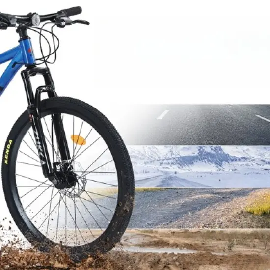 INFURNIC Bicycles, 26 Inch Mountain Bike, MTB with Suspension Fork for Men and Women, BLue, 24.41"*37"*65.75" image {5}