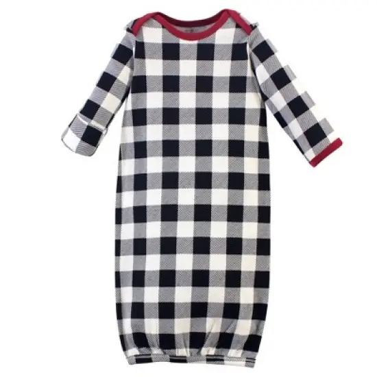 Touched by Nature Baby Organic Cotton Long-Sleeve Gowns 3pk, Winter Woodland image {1}