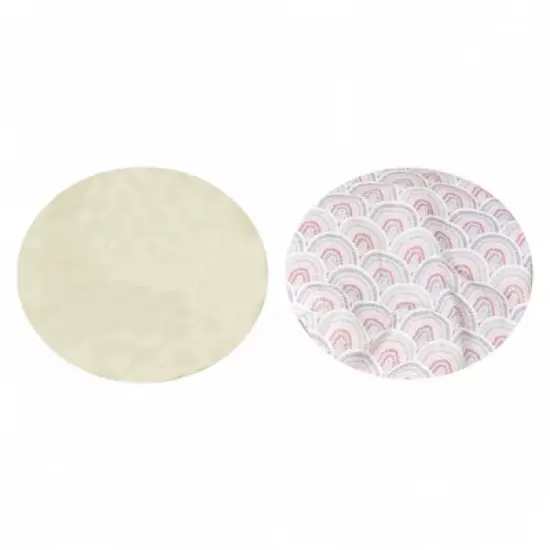 Spa Essentials 2-Pack Shower Caps &ndash; Reversible Waterproof Caps with Stylish Patterns & Solid Colors &ndash; Hair Protection image {2}