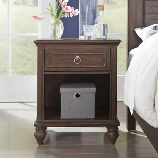 Southport Nightstand Dark Aged Oak - Home Styles image {2}