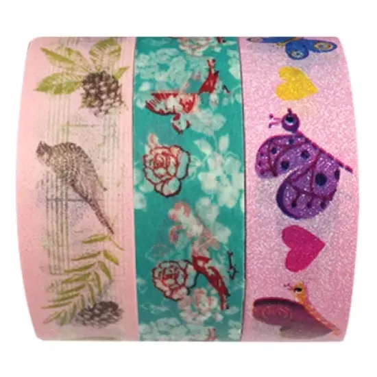 Wrapables Nature's Dance Washi Masking Tape (Set of 3) image {3}